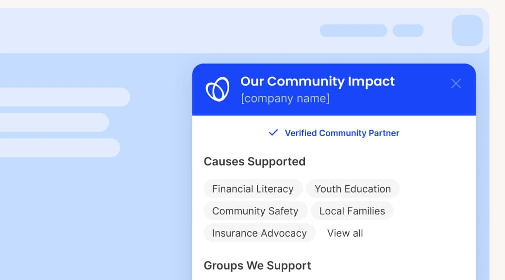 Website Impact Widget